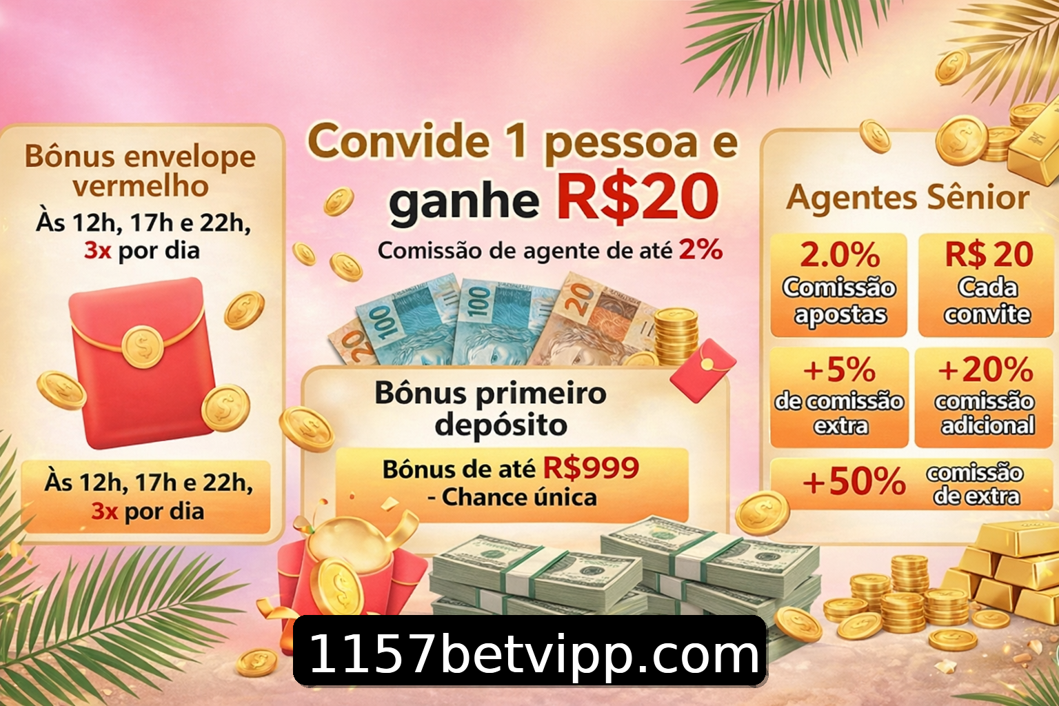 Banner do Bônus do Casino 1157bet